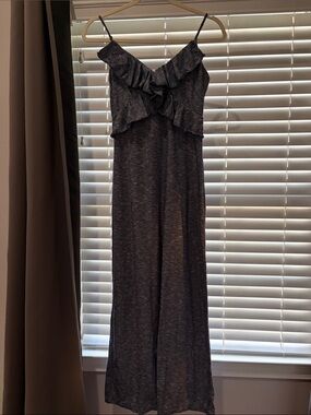 Max Studio Dark Heather Charcoal V-Neck Dress